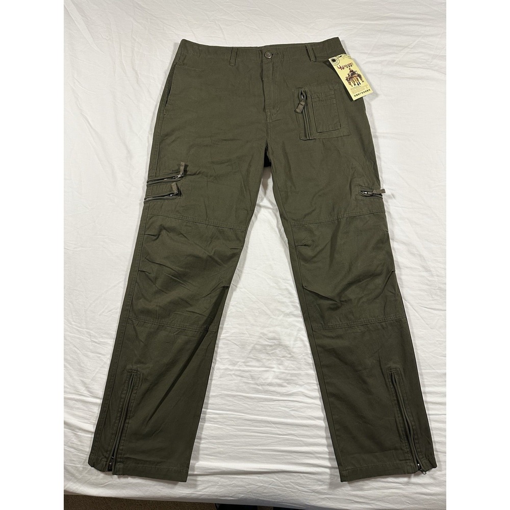 Union Army Green Cargo Utility Tactical Pants US Army Airborne Patch 34X30 - Picture 2 of 16
